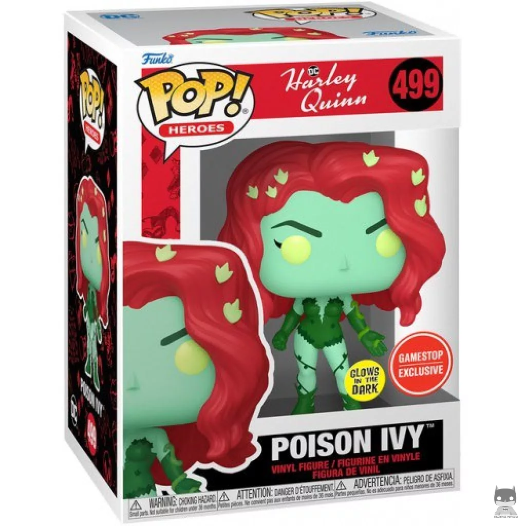 Figura Funko Pop! Hiedra Venenosa (Brilla en la oscuridad) en su caja