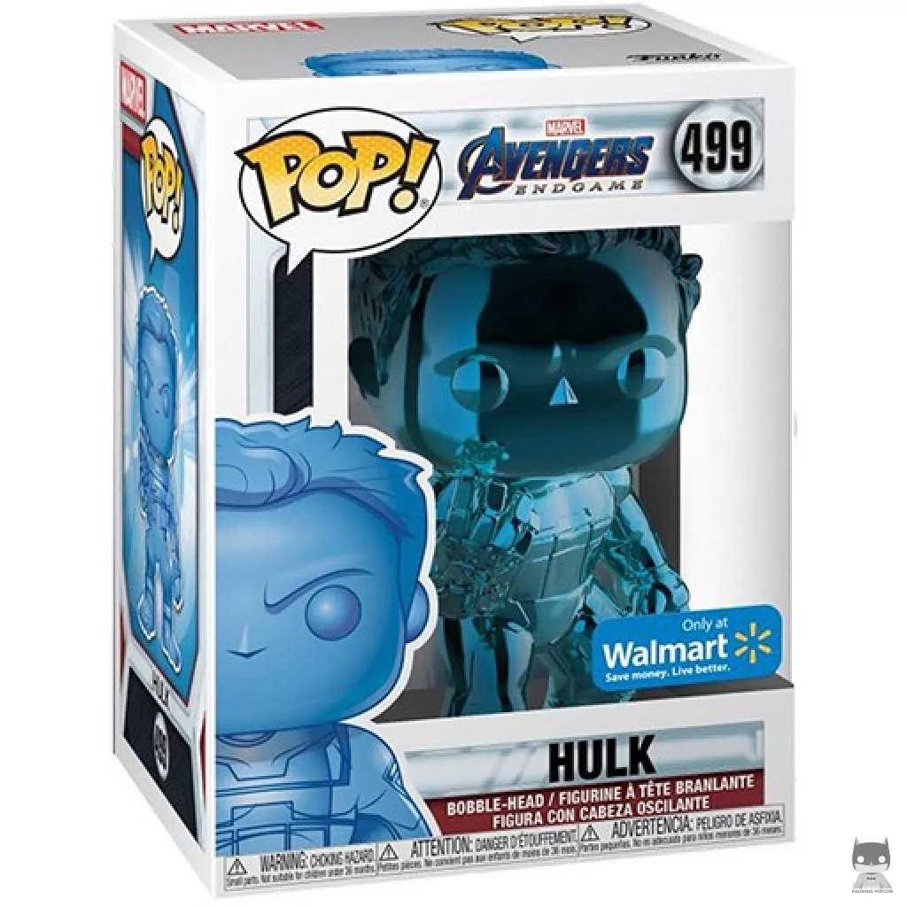 Figura Funko Pop! Hulk (Azul cromado) en su caja