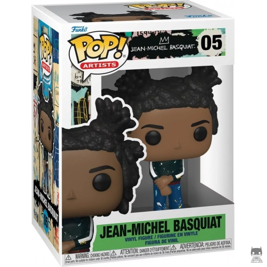 Figura Funko Pop! Jean-Michel Basquiat en su caja