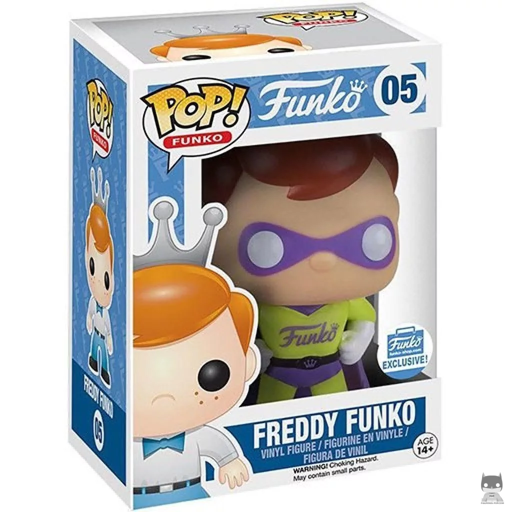 Figura Funko Pop! Freddy Funko (Superhéroe) en su caja
