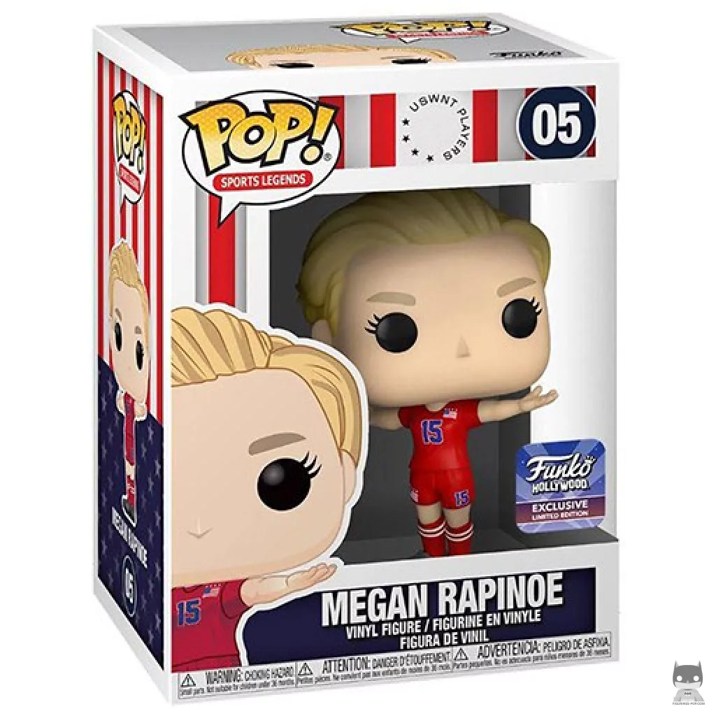 Figura Funko Pop! Megan Rapinoe en su caja