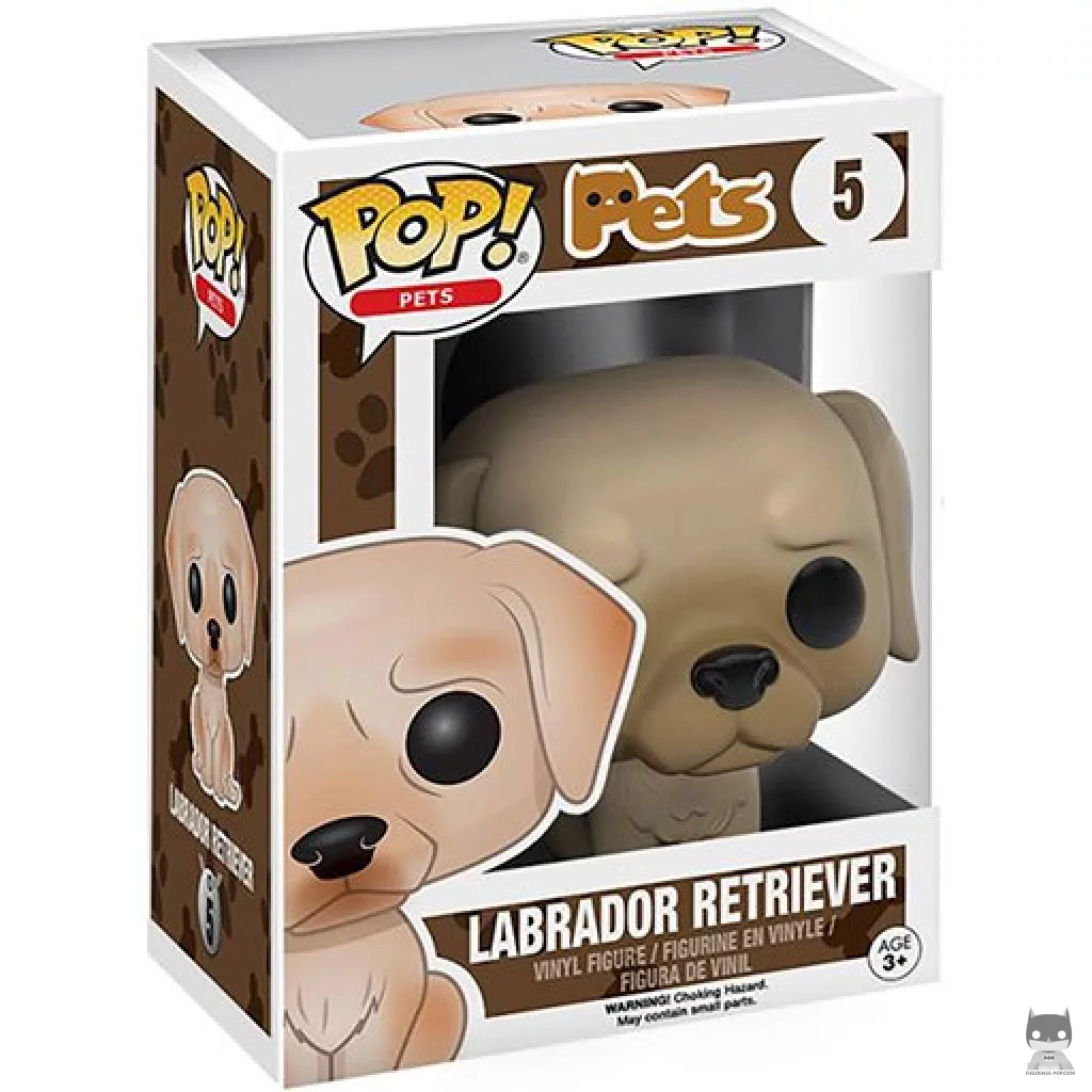 Figura Funko Pop! Labrador retriever en su caja