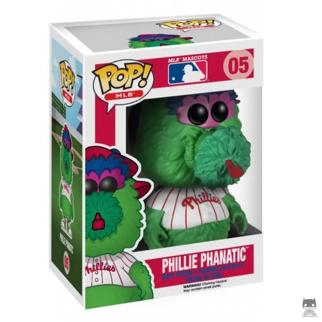 Figura Funko Pop! Phillie Phanatic en su caja