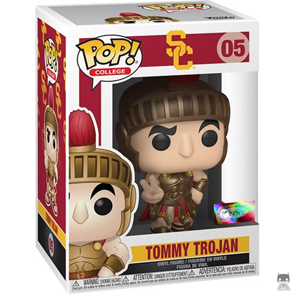 Figura Funko Pop! Tommy Trojan (SC) en su caja