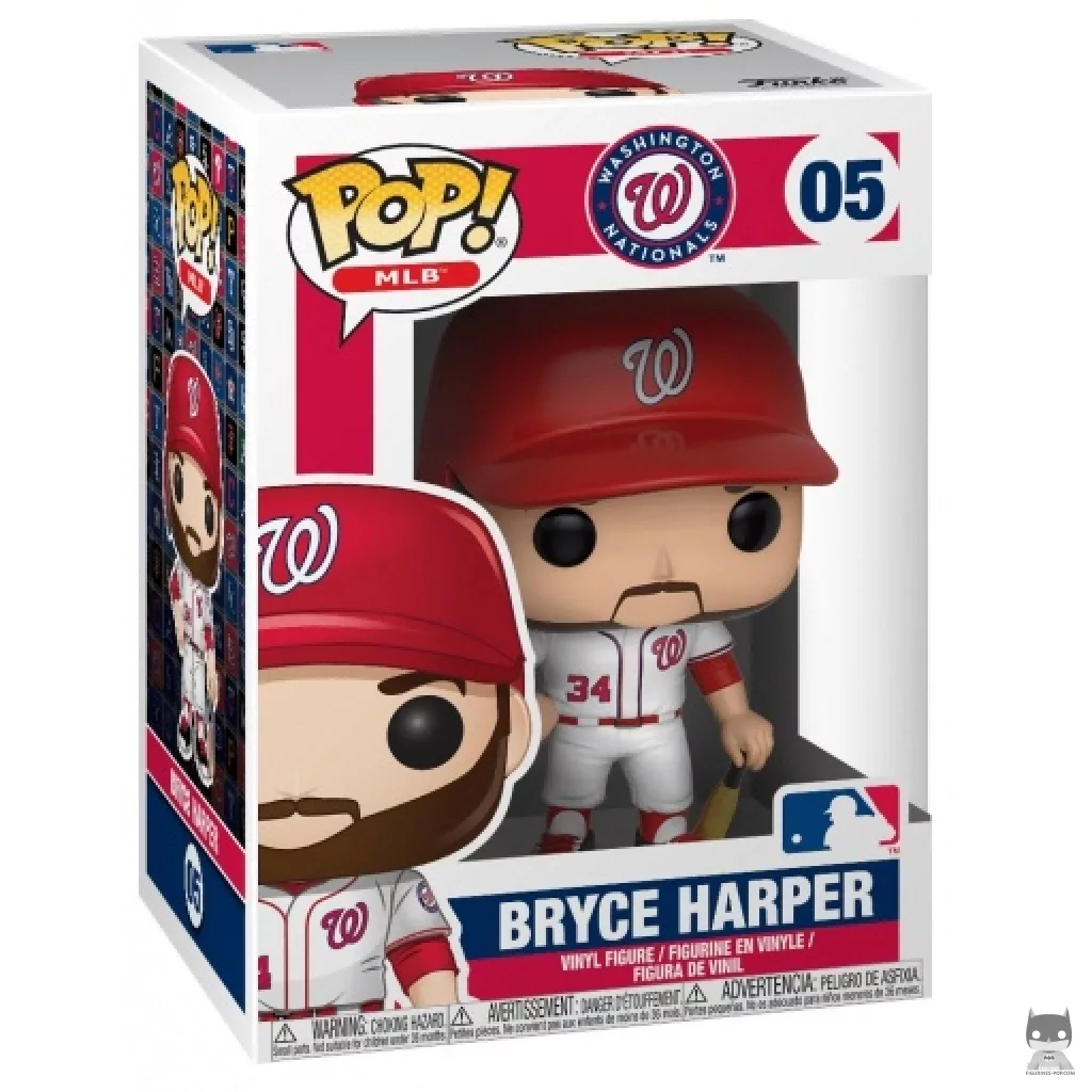 Figura Funko Pop! Bryce Harper en su caja