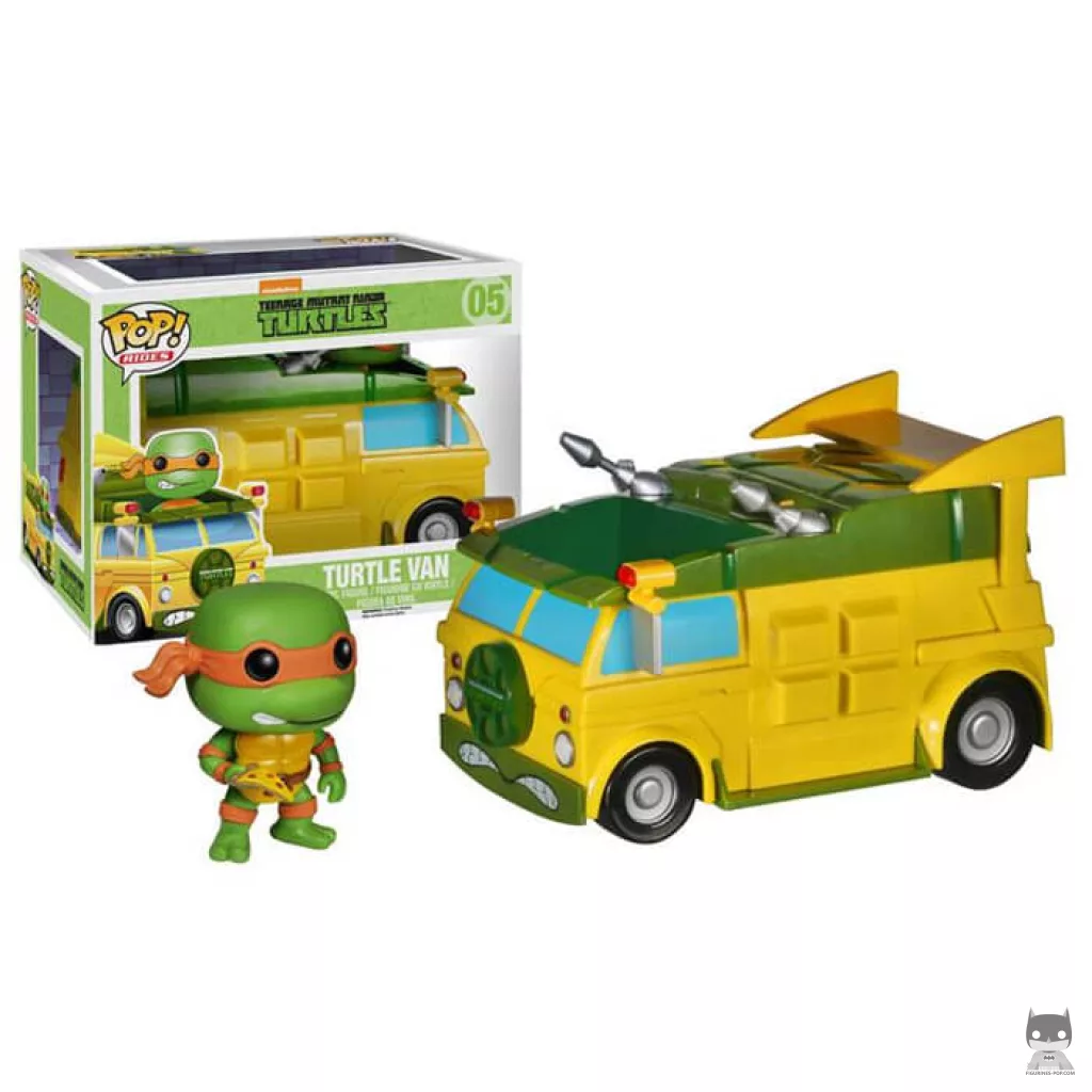 Figura Funko Pop! Furgoneta de las Tortugas en su caja