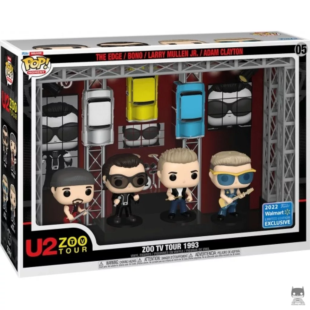 Figura Funko Pop! U2: Zoo TV Tour 1993 en su caja
