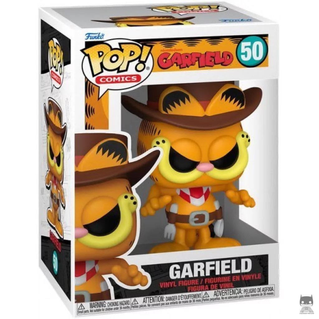 Figura Funko Pop! Garfield (Vaquero) en su caja