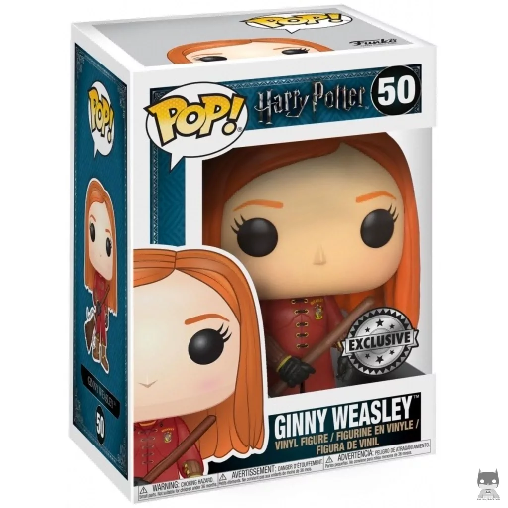 Figura Funko Pop! Ginny Weasley con túnica de Quidditch en su caja