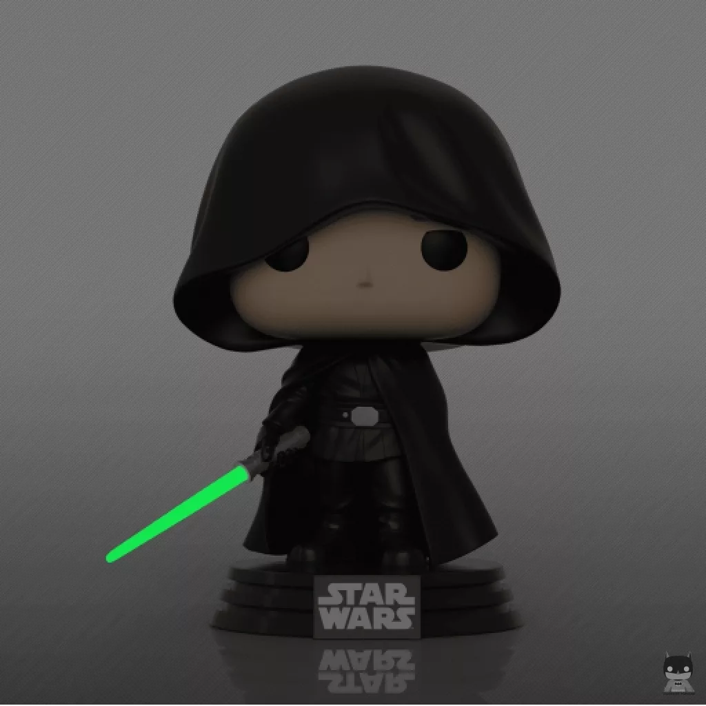 Figura Funko Pop! Luke Skywalker (Brilla en la oscuridad) (The Mandalorian (Star Wars))