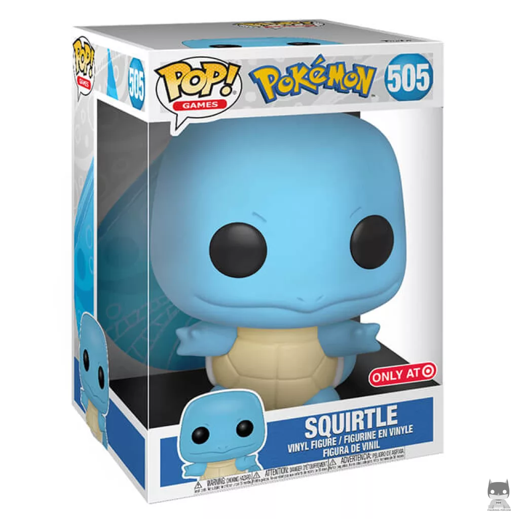 Figura Funko Pop! Squirtle (Supersized 10'') en su caja