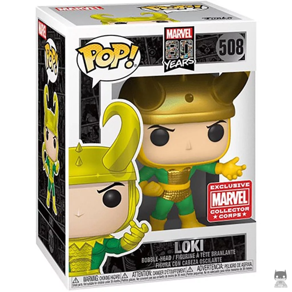Figura Funko Pop! Loki en su caja
