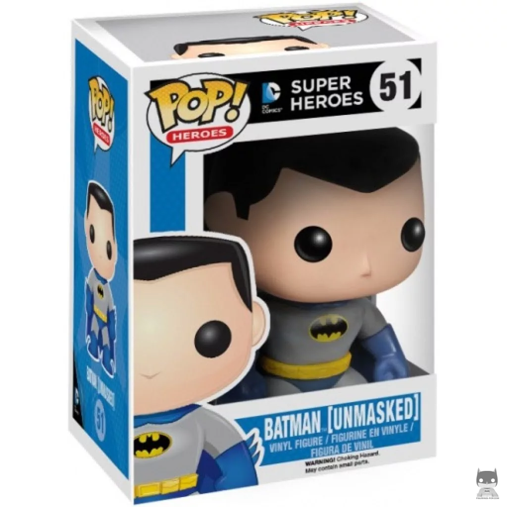 Figura Funko Pop! Batman sin máscara en su caja