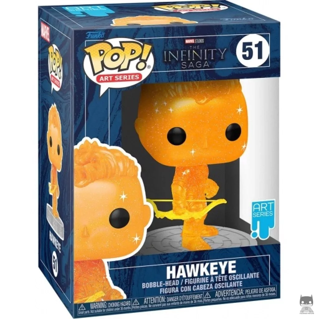 Figura Funko Pop! Ojo de Halcón (Naranja) en su caja