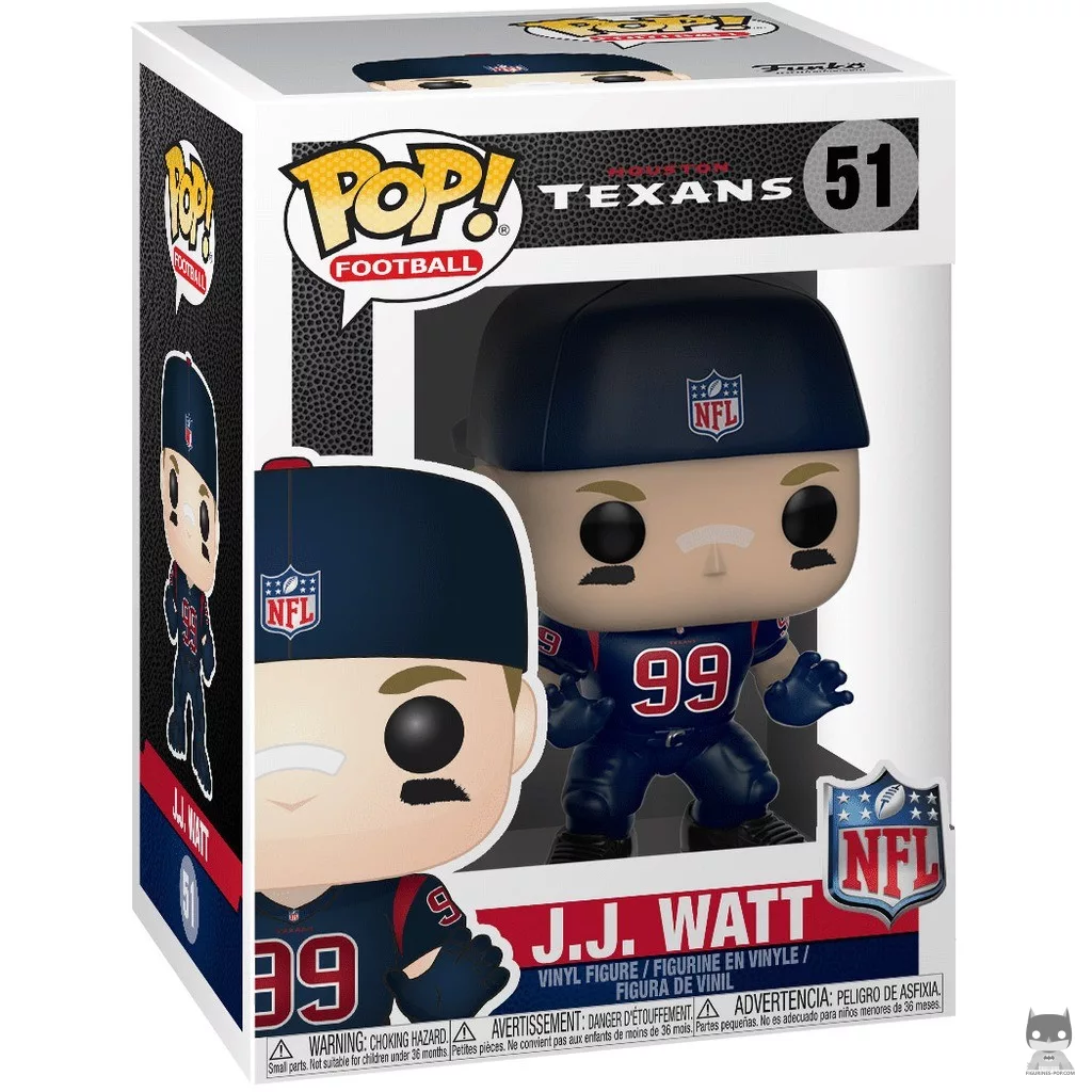 Figura Funko Pop! JJ Watt en su caja