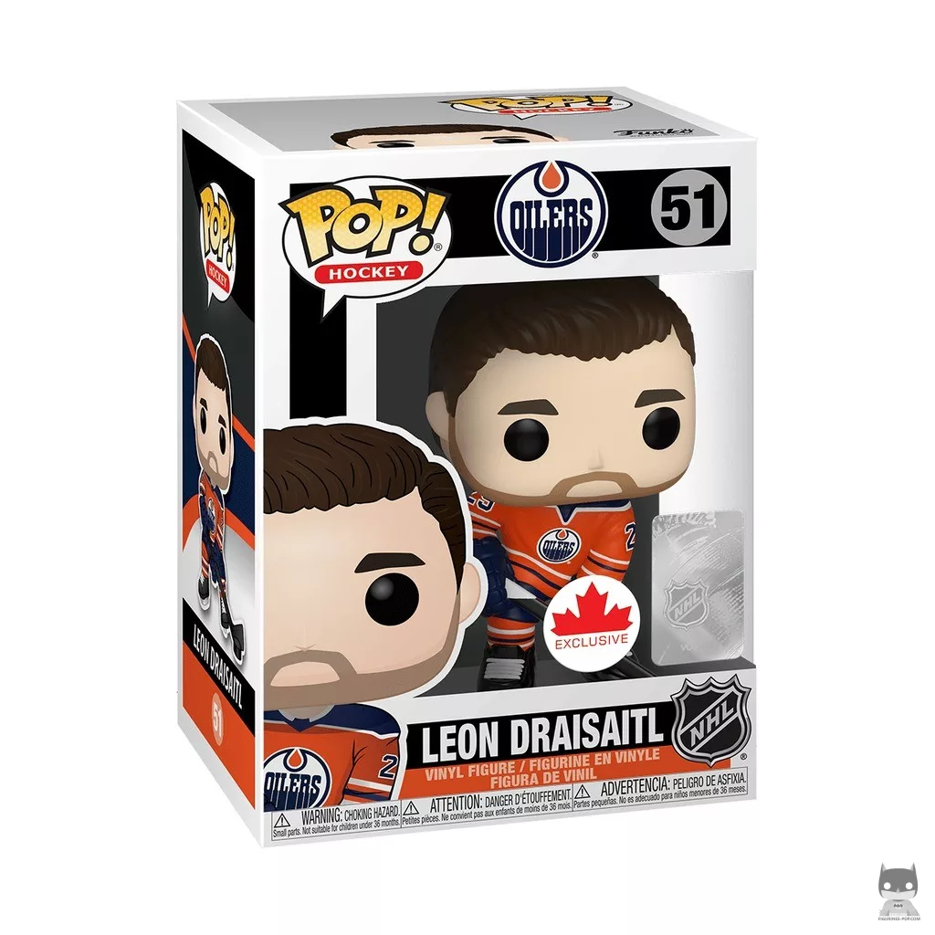 Figura Funko Pop! Leon Draisaitl en su caja