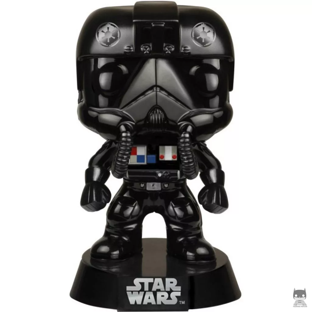 Figura Funko Pop! Piloto de caza TIE (Cromado) (Star Wars: Episodio I, La amenaza fantasma)