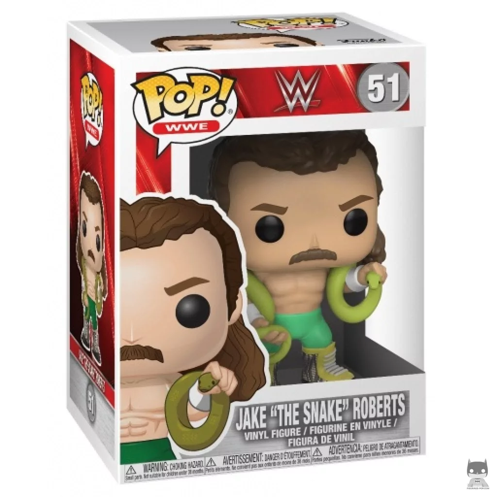 Figura Funko Pop! Jake the Snake Roberts en su caja