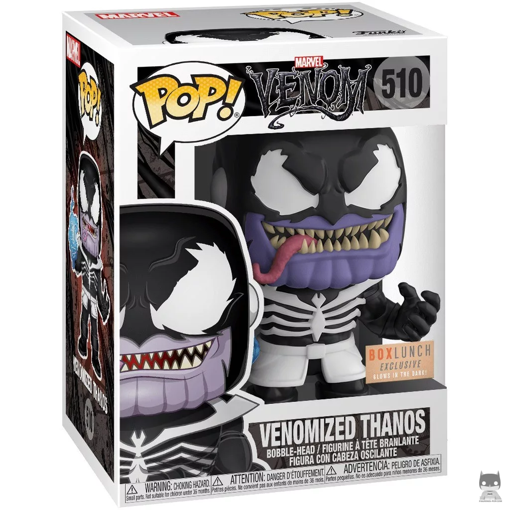 Figura Funko Pop! Thanos venomizado en su caja