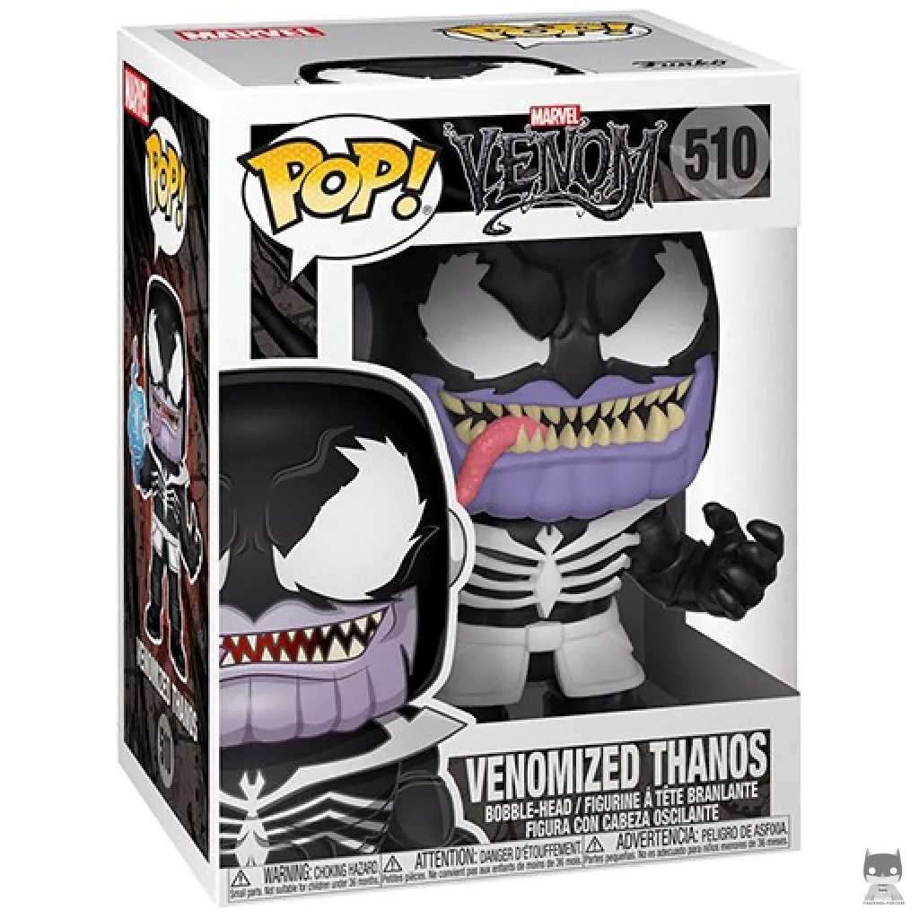 Figura Funko Pop! Thanos venomizado en su caja