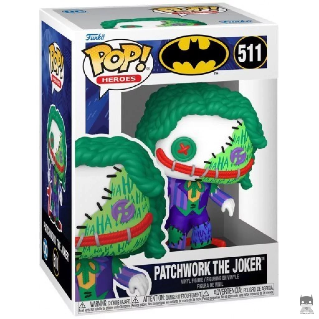 Figura Funko Pop! Joker (Patchwork) en su caja