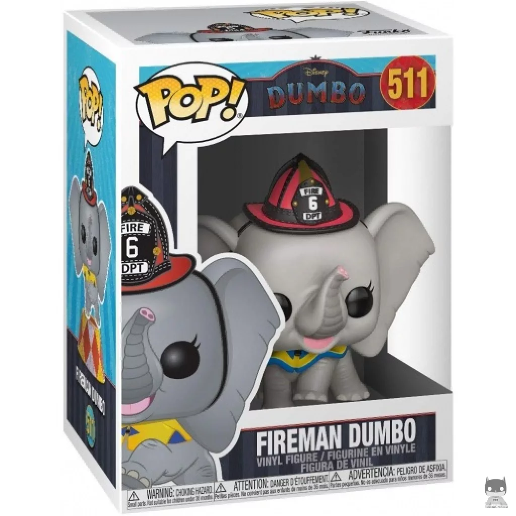 Figura Funko Pop! Dumbo bombero en su caja
