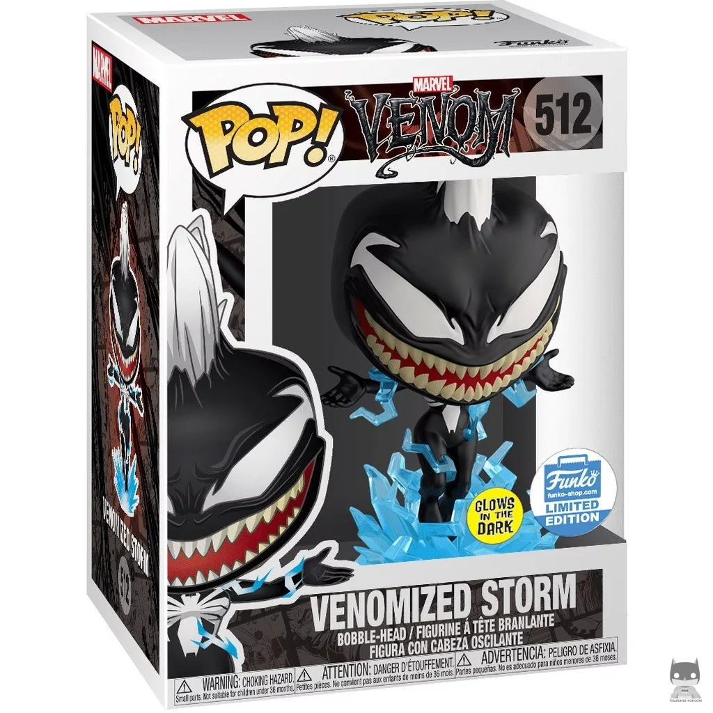 Figura Funko Pop! Tormenta venomizada en su caja