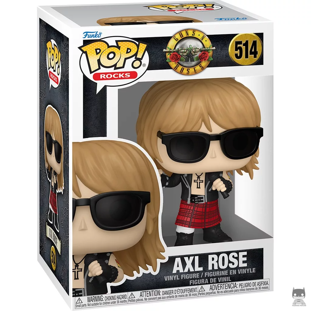 Figura Funko Pop! Axl Rose (Live and Let Die) en su caja