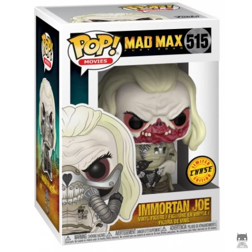 Figura Funko Pop! Immortan Joe (Sin máscara) (Chase) en su caja