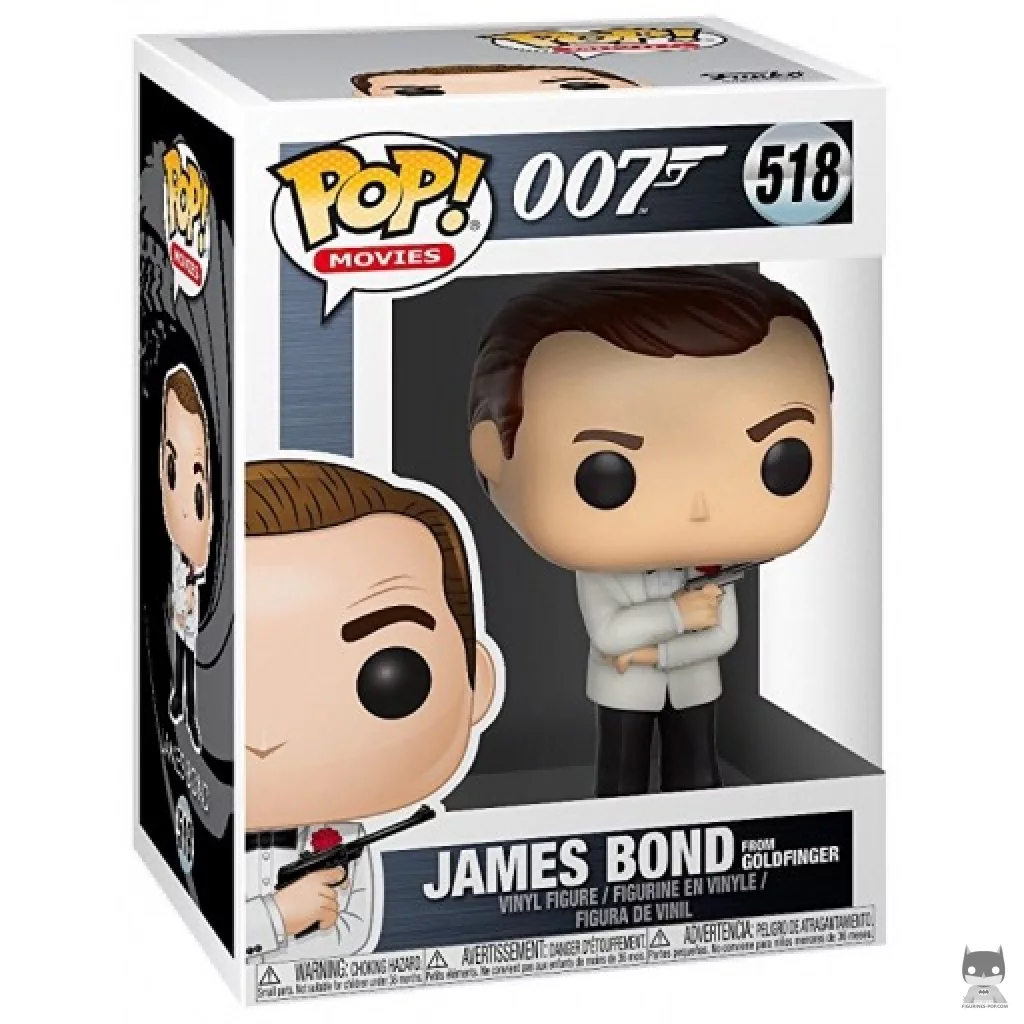 Figura Funko Pop! James Bond (Goldfinger) en su caja