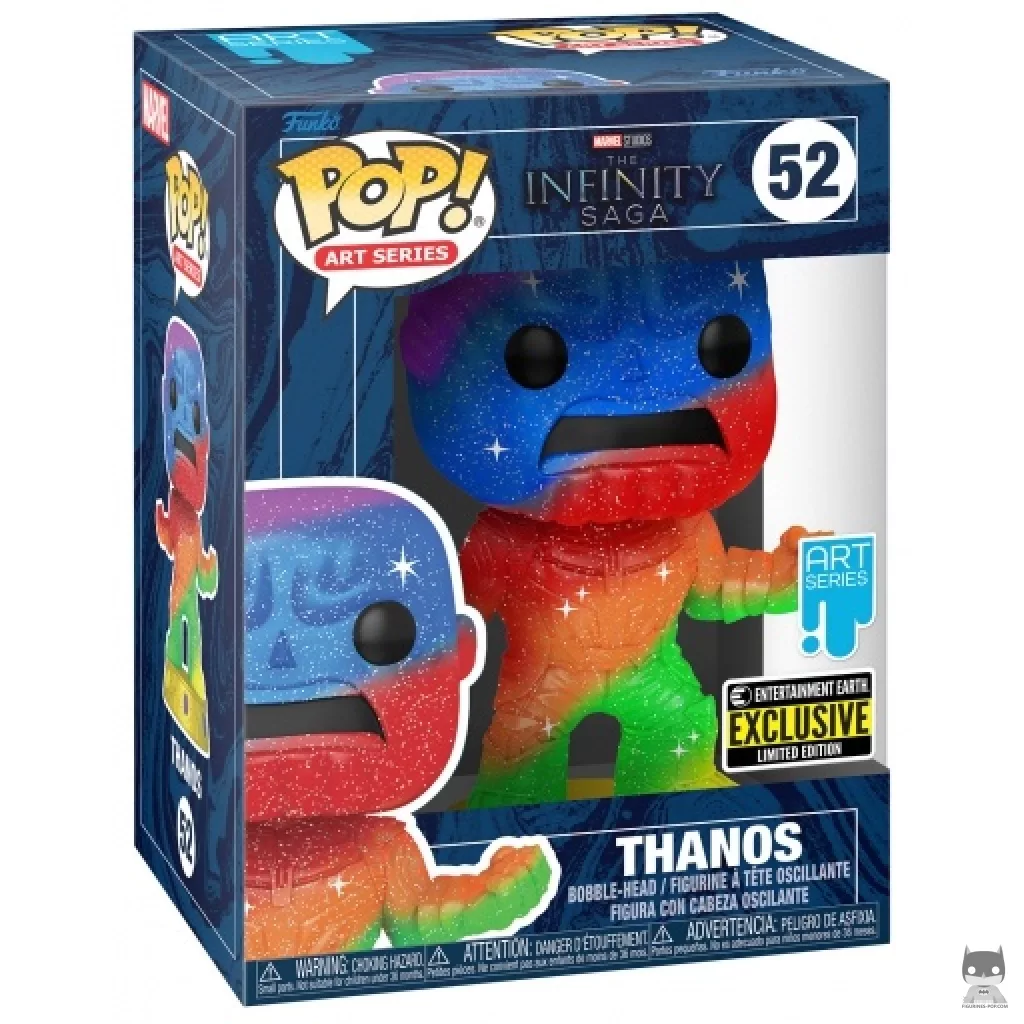 Figura Funko Pop! Thanos (Arcoíris & Metalizado) en su caja
