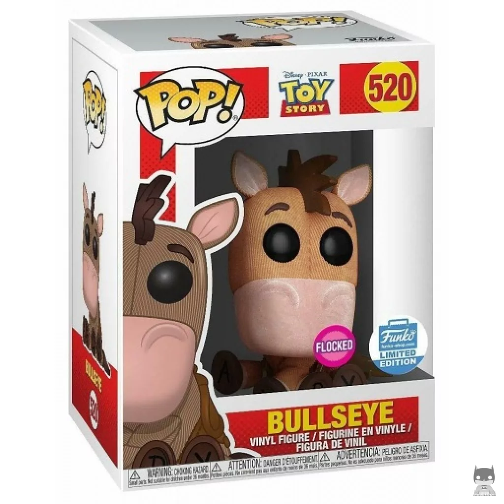 Figura Funko Pop! Bullseye (Flocado) en su caja
