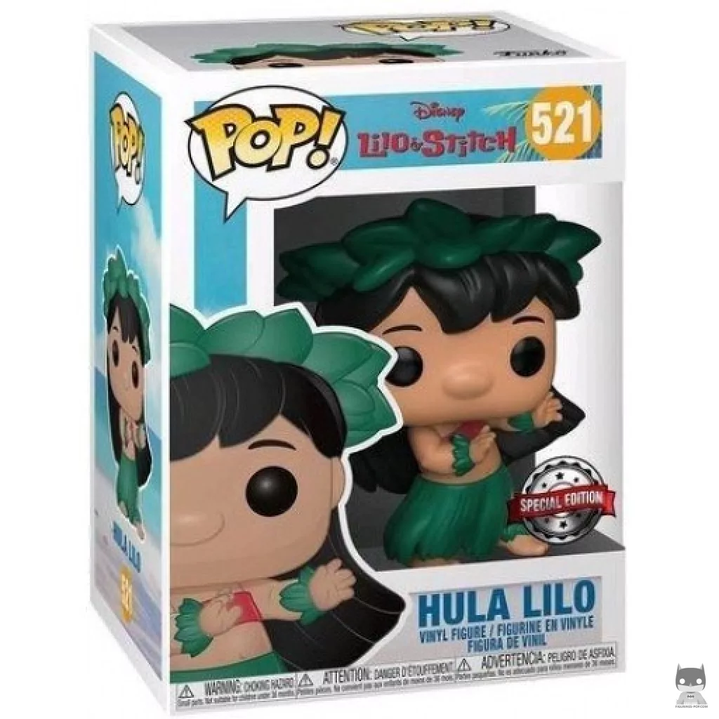 Figura Funko Pop! Lilo con falda hawaiana en su caja