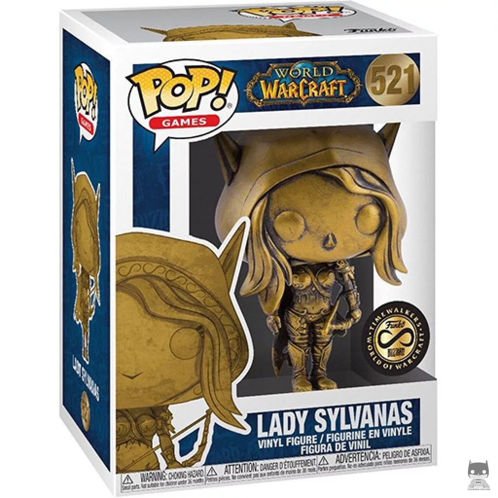 Figura Funko Pop! Lady Sylvanas (Dorado) en su caja