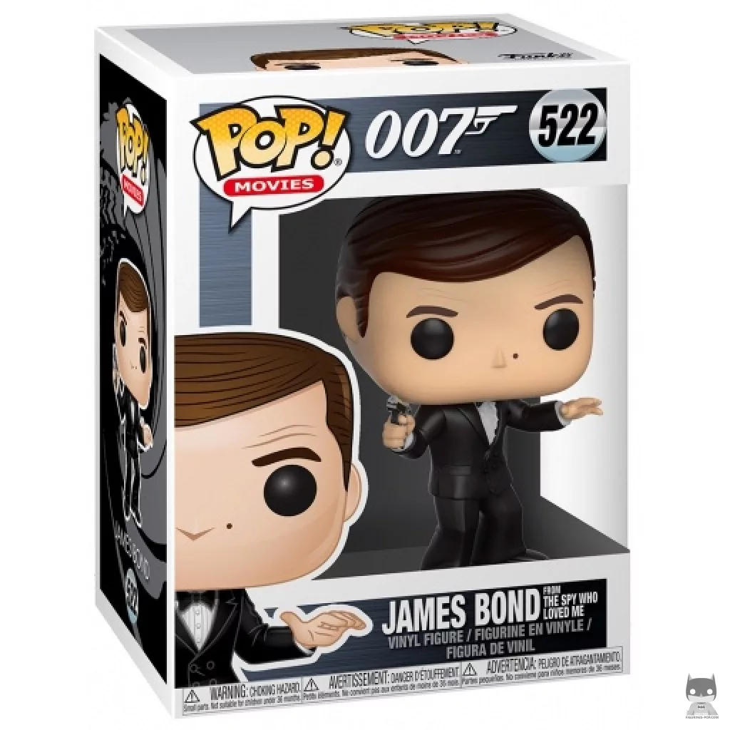 Figura Funko Pop! James Bond (La espía que me amó) en su caja