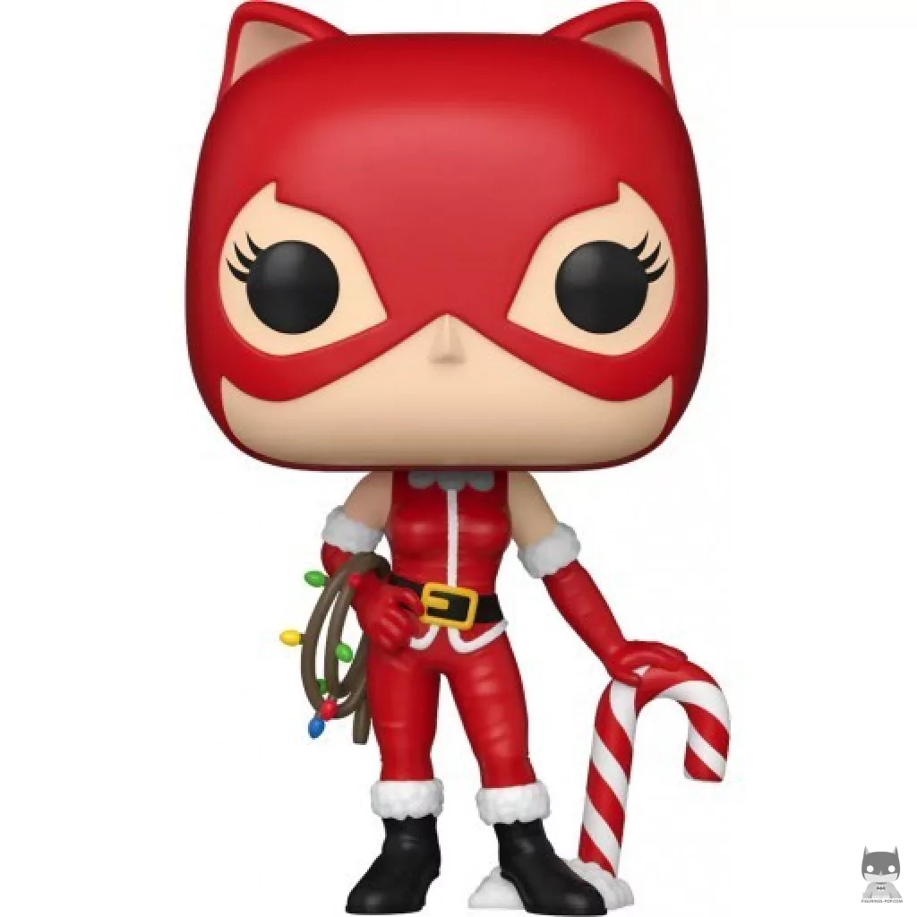 Figura Funko Pop! Catwoman con bastón de caramelo (Navidad) (DC Super Heroes)