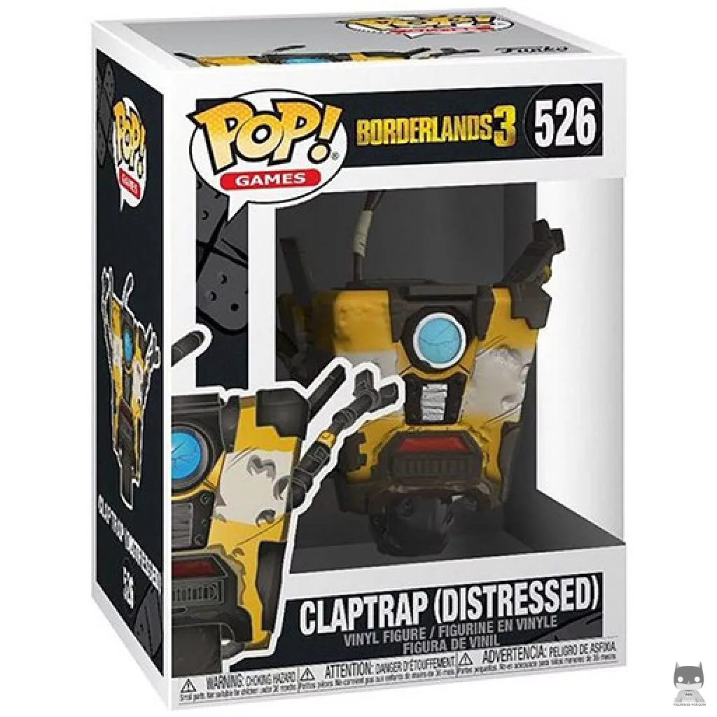 Figura Funko Pop! Claptrap en su caja