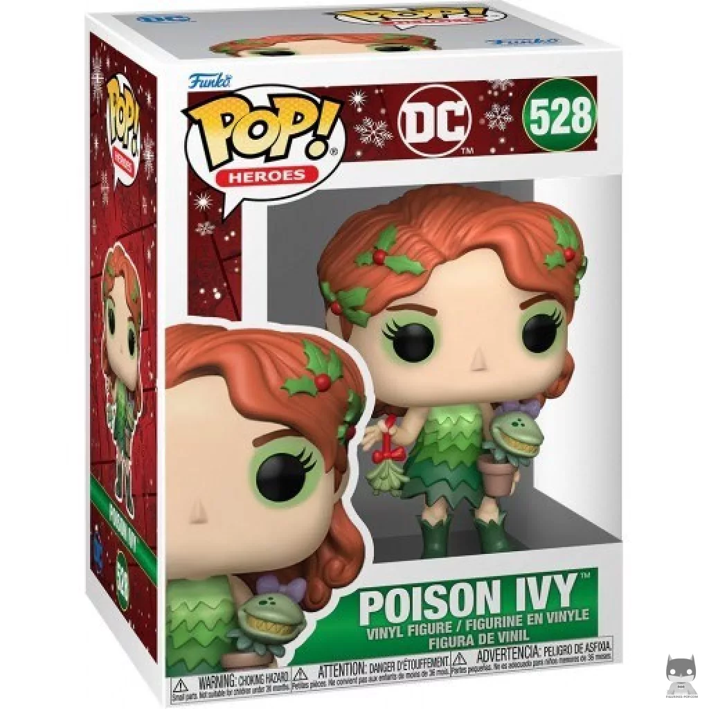 Figura Funko Pop! Hiedra Venenosa con muérdago (Navidad) en su caja
