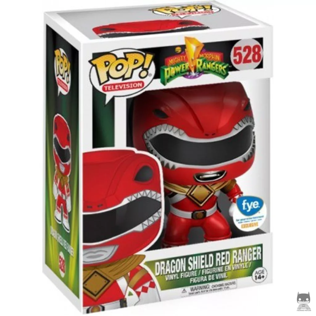 Figura Funko Pop! Ranger Rojo en su caja