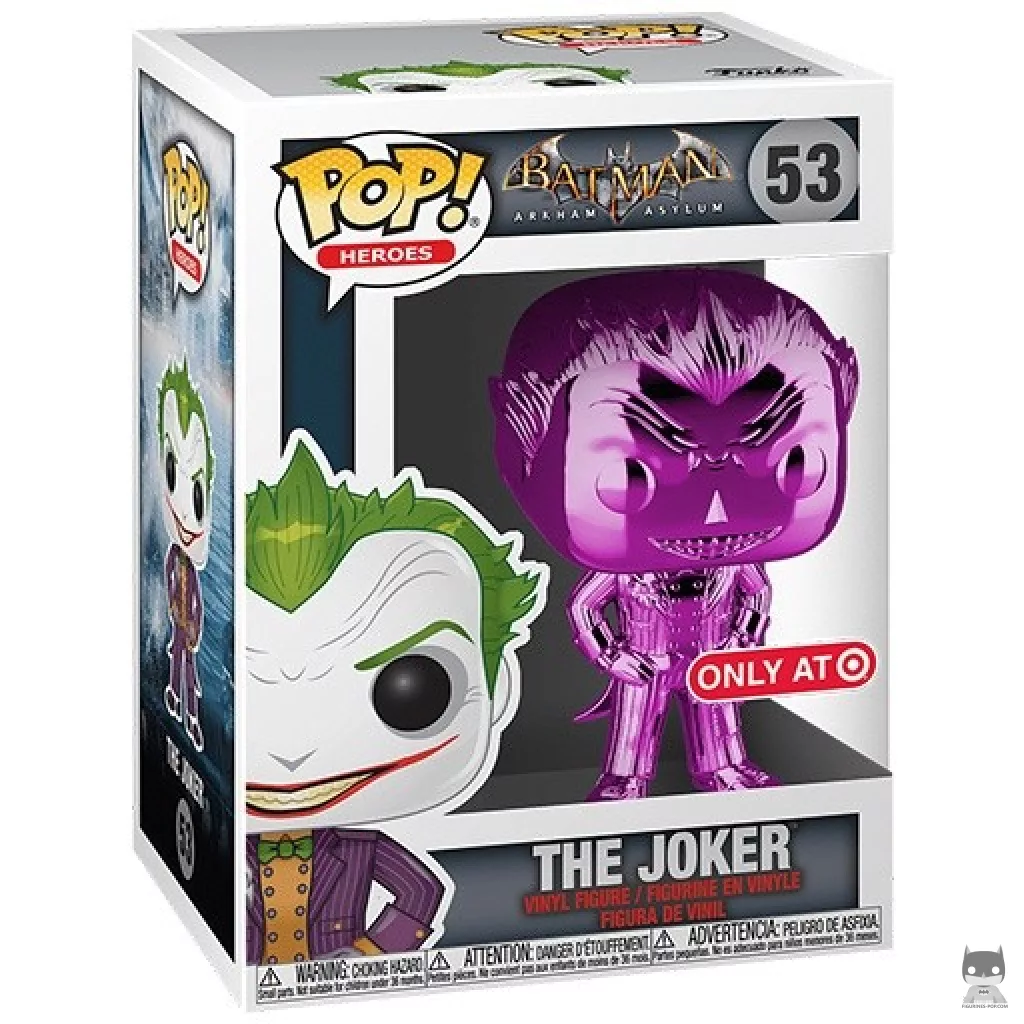 Figura Funko Pop! Joker (Morado) en su caja