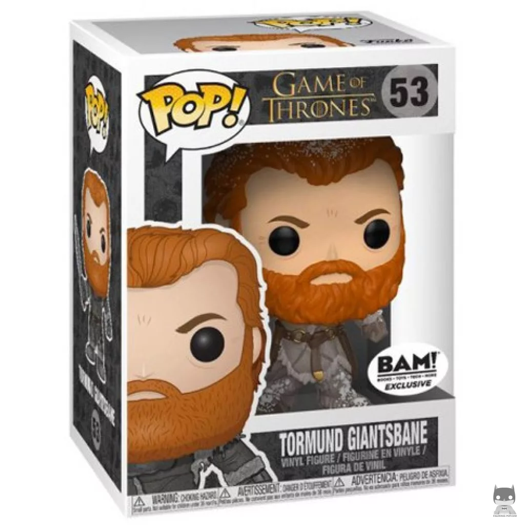 Figura Funko Pop! Tormund Matagigantes (Cubierto de nieve) en su caja