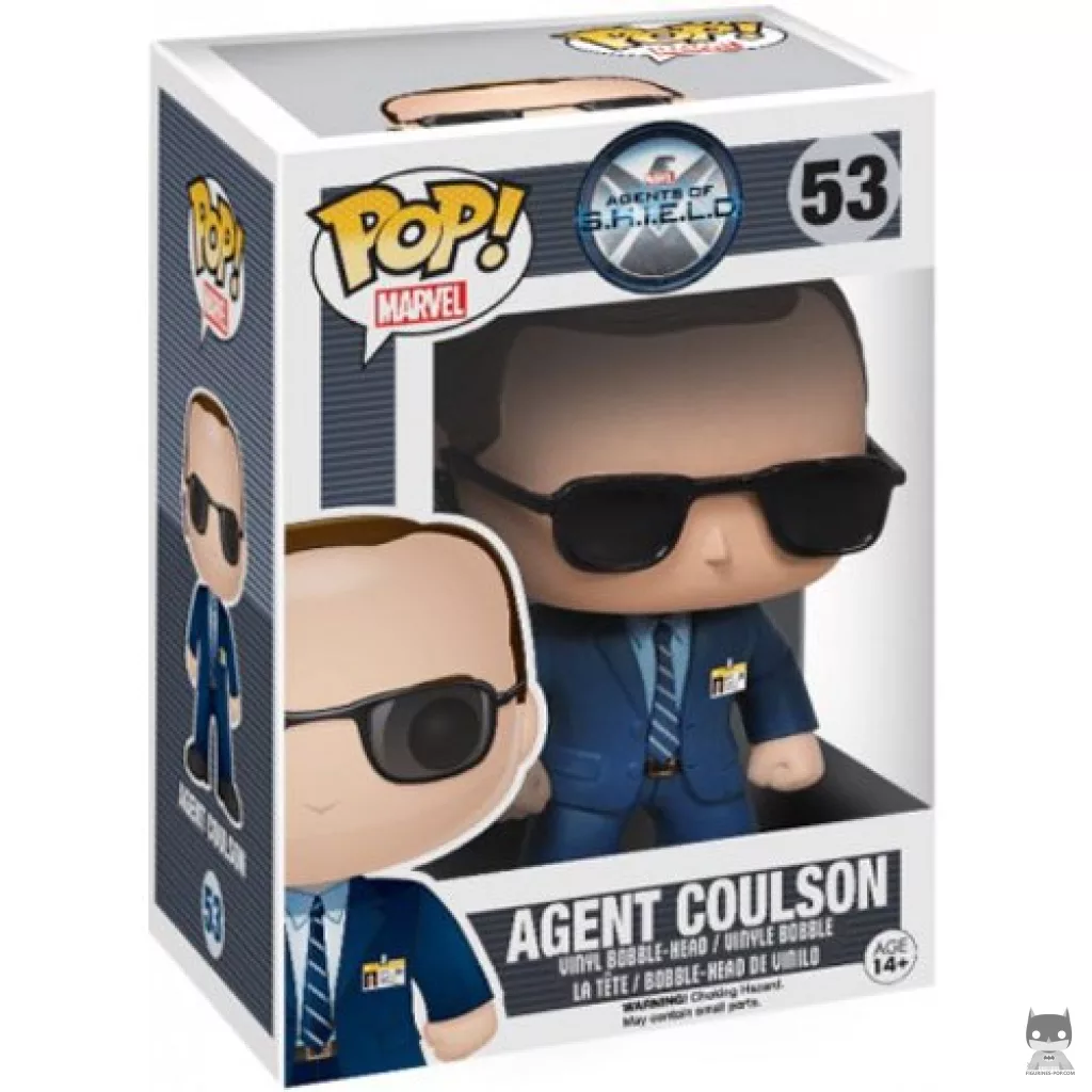 Figura Funko Pop! Agente Coulson en su caja