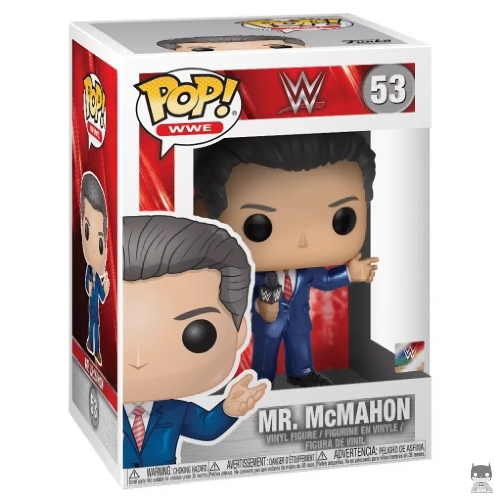 Figura Funko Pop! Vince McMahon (Chase) en su caja