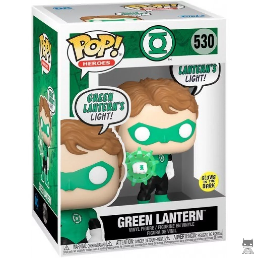 Figura Funko Pop! Linterna Verde (Brilla en la oscuridad) en su caja