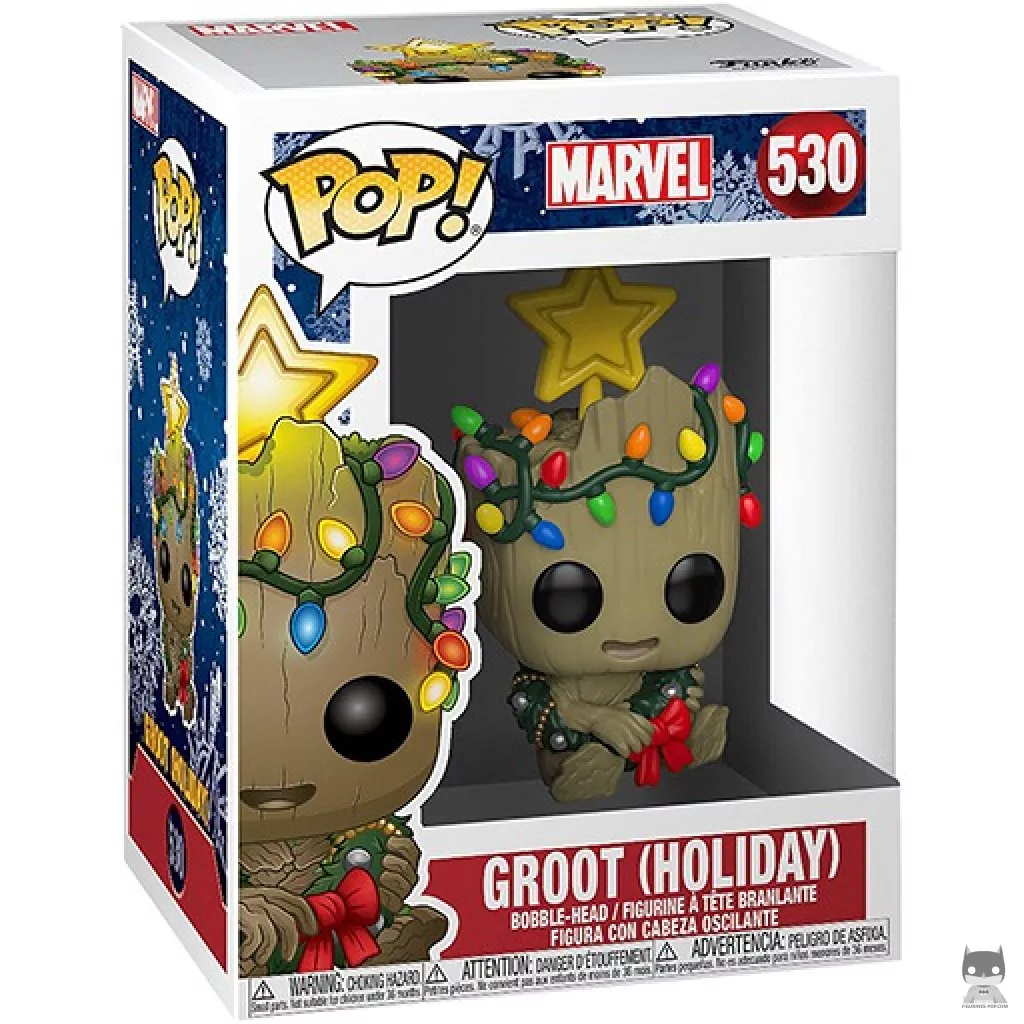 Figura Funko Pop! Groot (Navidad) en su caja