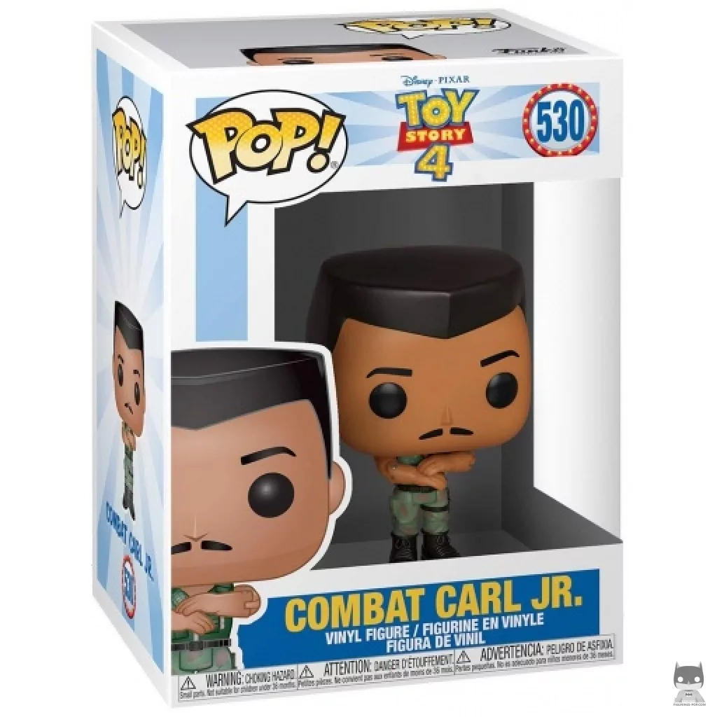 Figura Funko Pop! Combat Carl Jr. en su caja