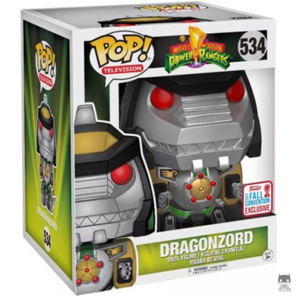 Figura Funko Pop! Dragonzord (Verde) (Supersized) en su caja