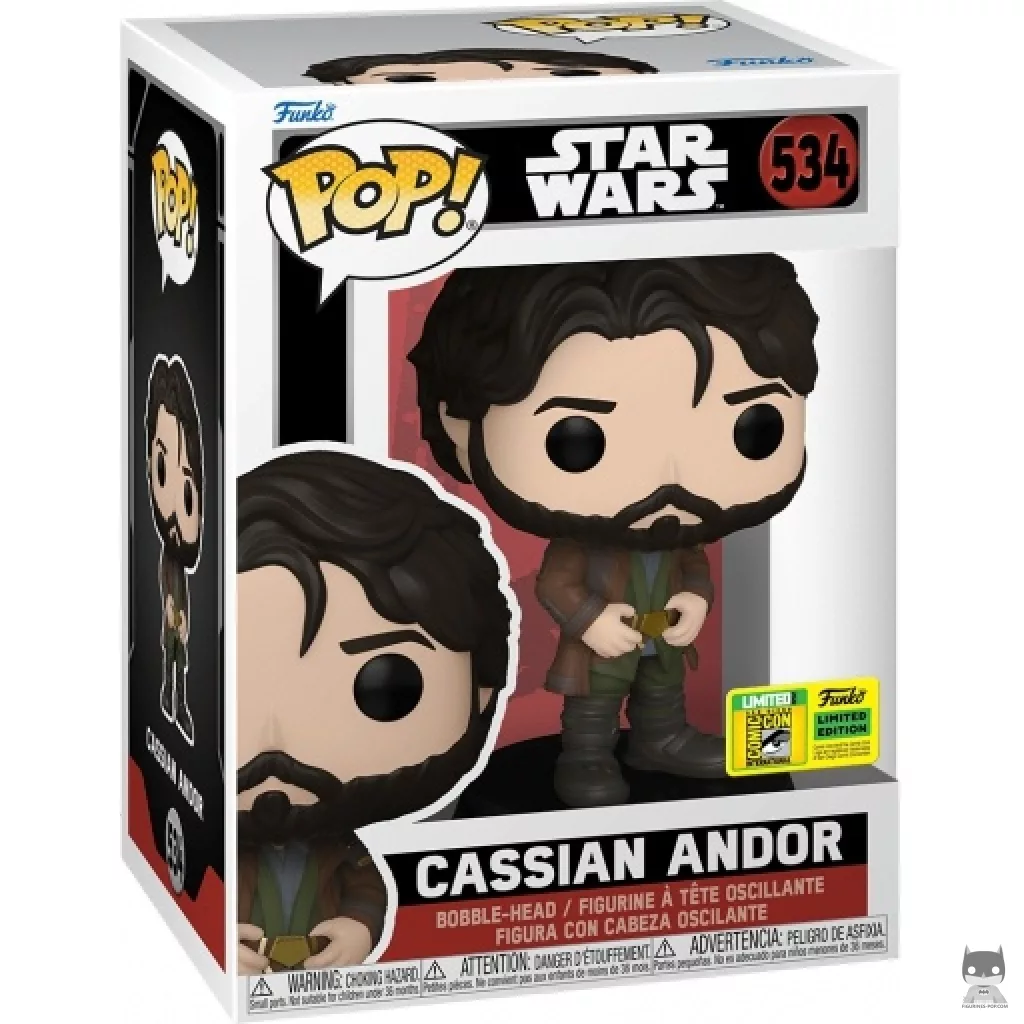 Figura Funko Pop! Cassian Andor en su caja