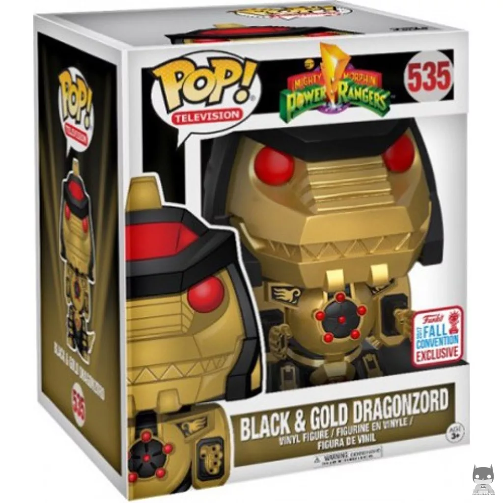 Figura Funko Pop! Dragonzord (Negro) (Supersized) en su caja