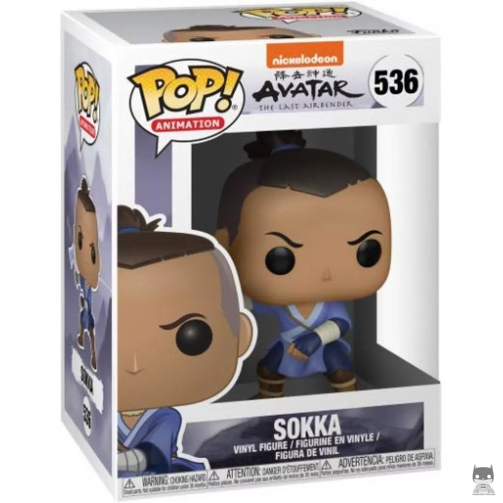 Figura Funko Pop! Sokka en su caja
